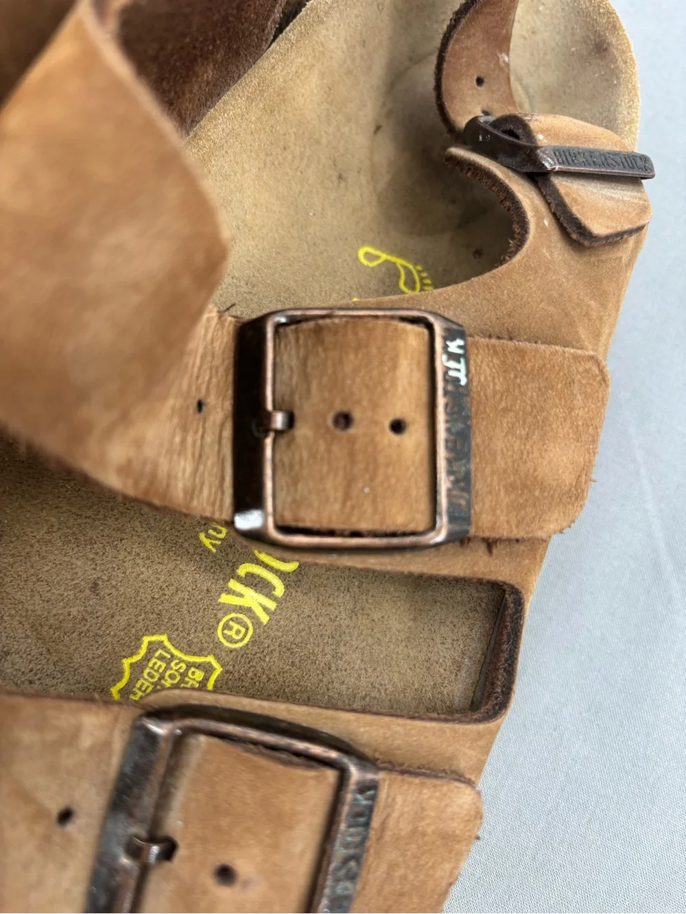🤎 Birkenstock Arizona Suede Two-Strap Sandals – Tan/Taupe